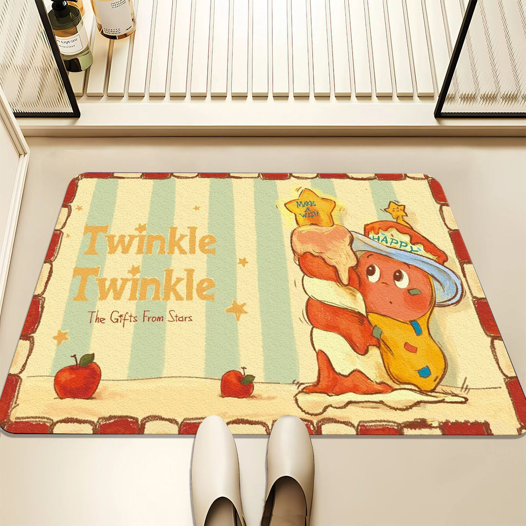 Artistic Dreamy Cloud-Themed Bath Mat for Home