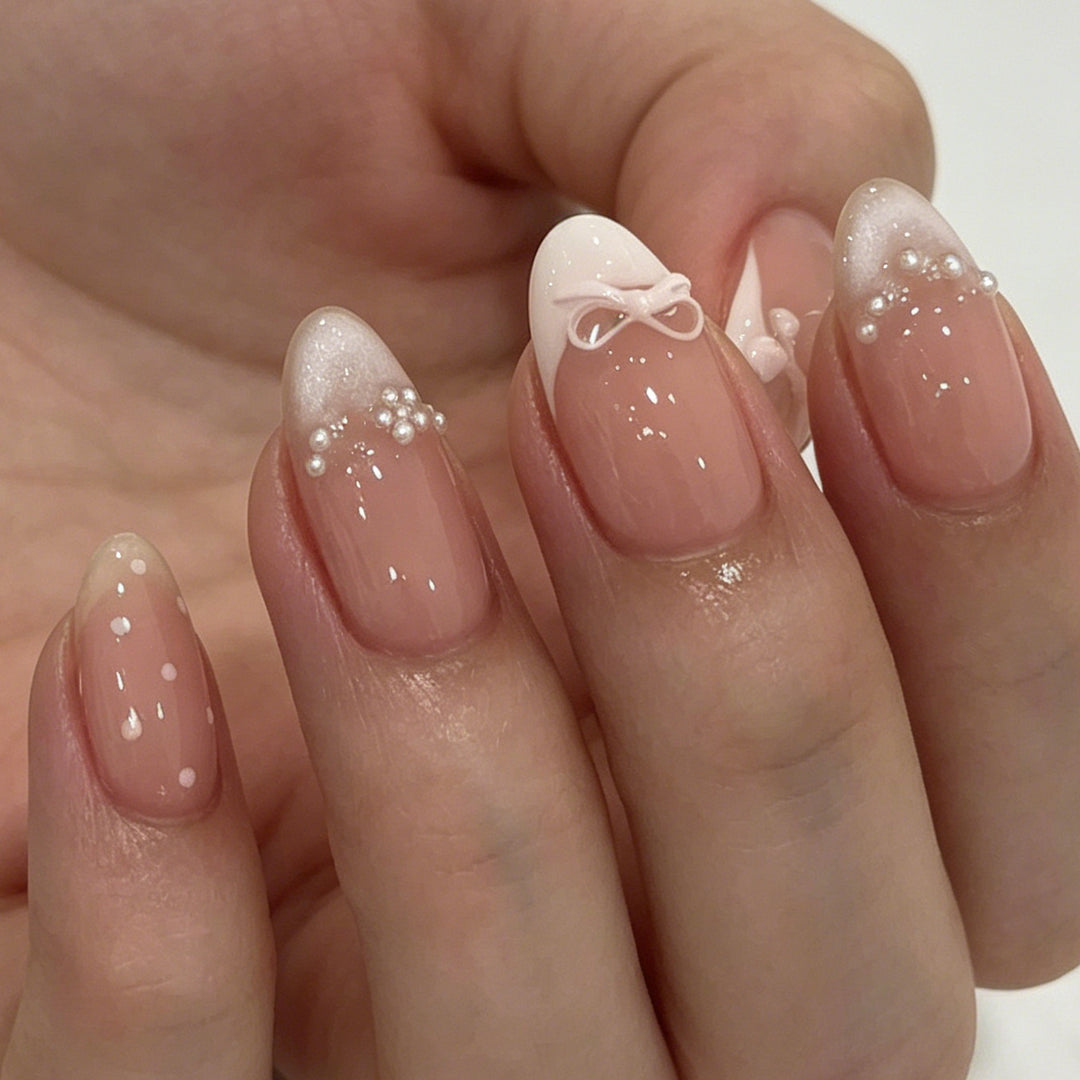 Elegant French Tip Nail Art Set Stornfield 1789915802