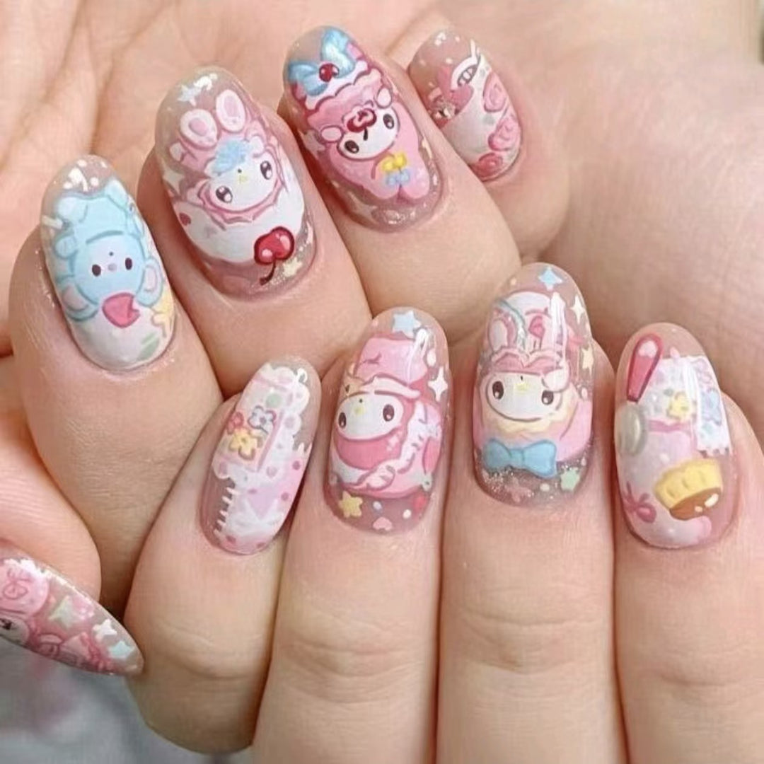 Creative Cartoon Press-On Nail Art Stornfield