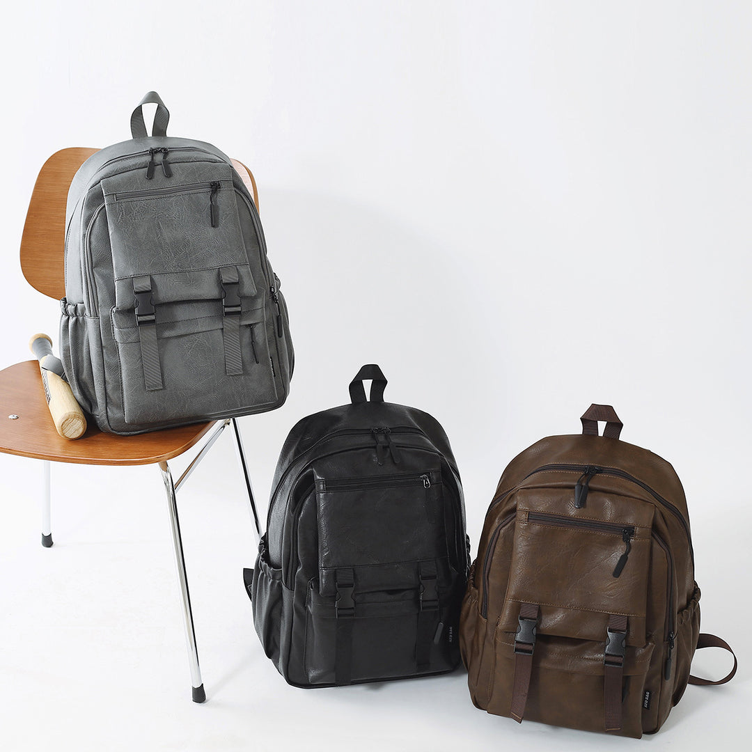 Stylish Multi-Functional Leather Backpack Stornfield