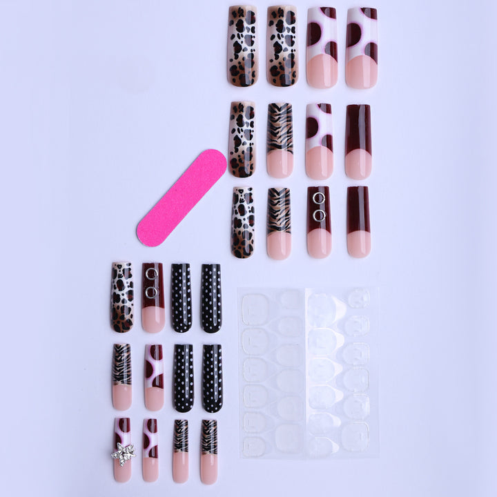 Artificial Nails with Trendy Animal Pattern Stornfield