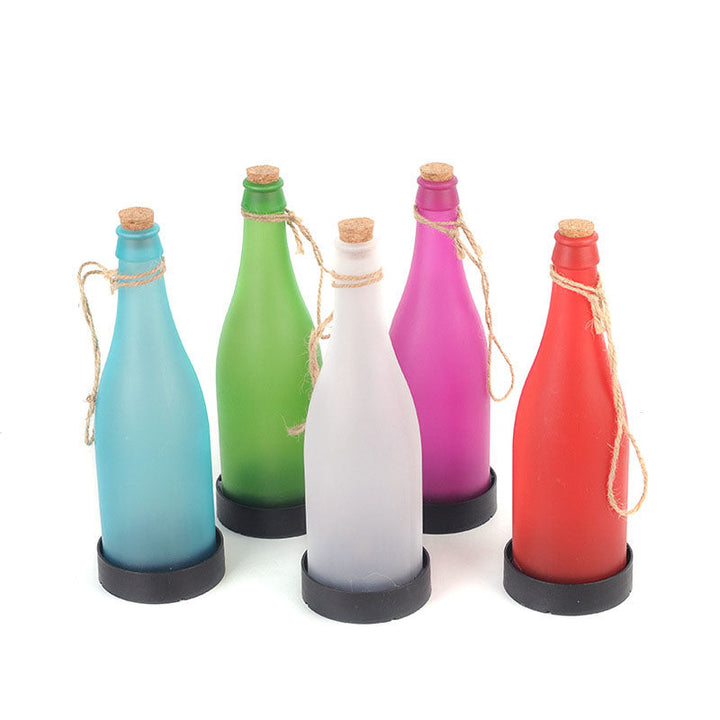 Stornfield | 5 Pcs Solar Wine Bottle String Lights Outdoor Decoration LED Plastic Hanging Light