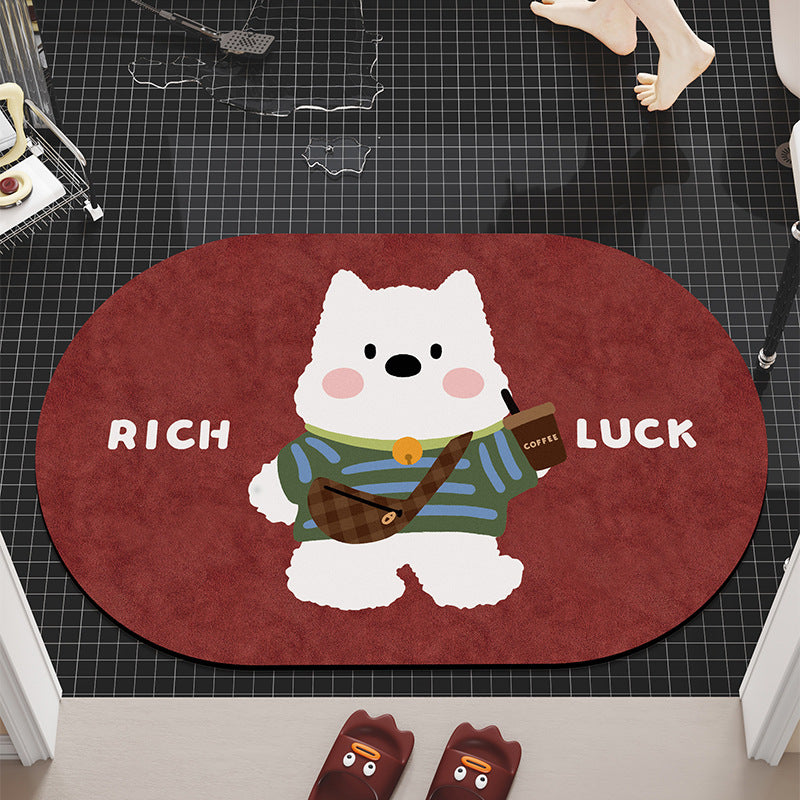 Playful Dog-Themed Area Rug