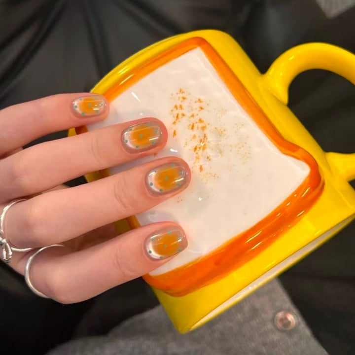 Artistic Fruit-Themed Press-On Nail Set Stornfield