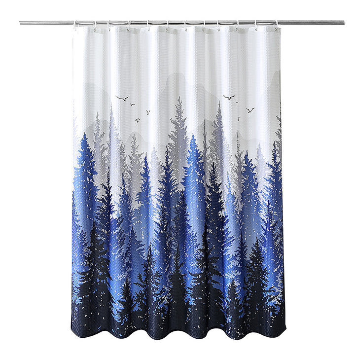 Geometric Patterned Waterproof Shower Curtain Stornfield
