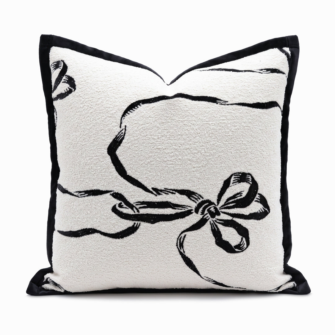 Decorative artificial leather pillow