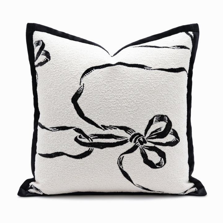 Decorative artificial leather pillow