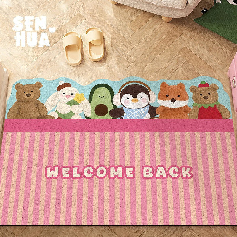 Cozy Cartoon Welcome Mat Stornfield