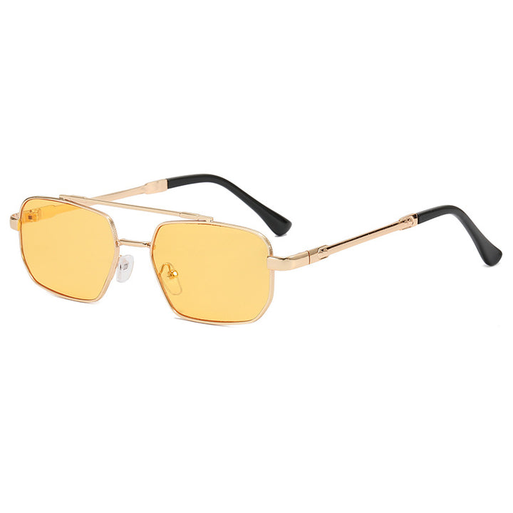 Women's fashionable geometric glasses with lightweight metal frame Stornfield