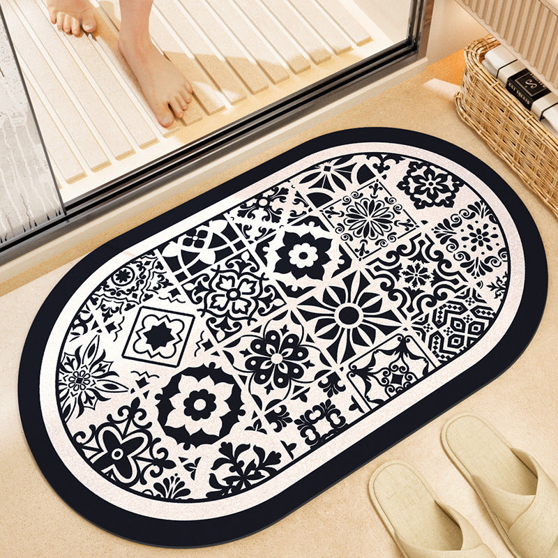 Stylish Floral Bath Mat