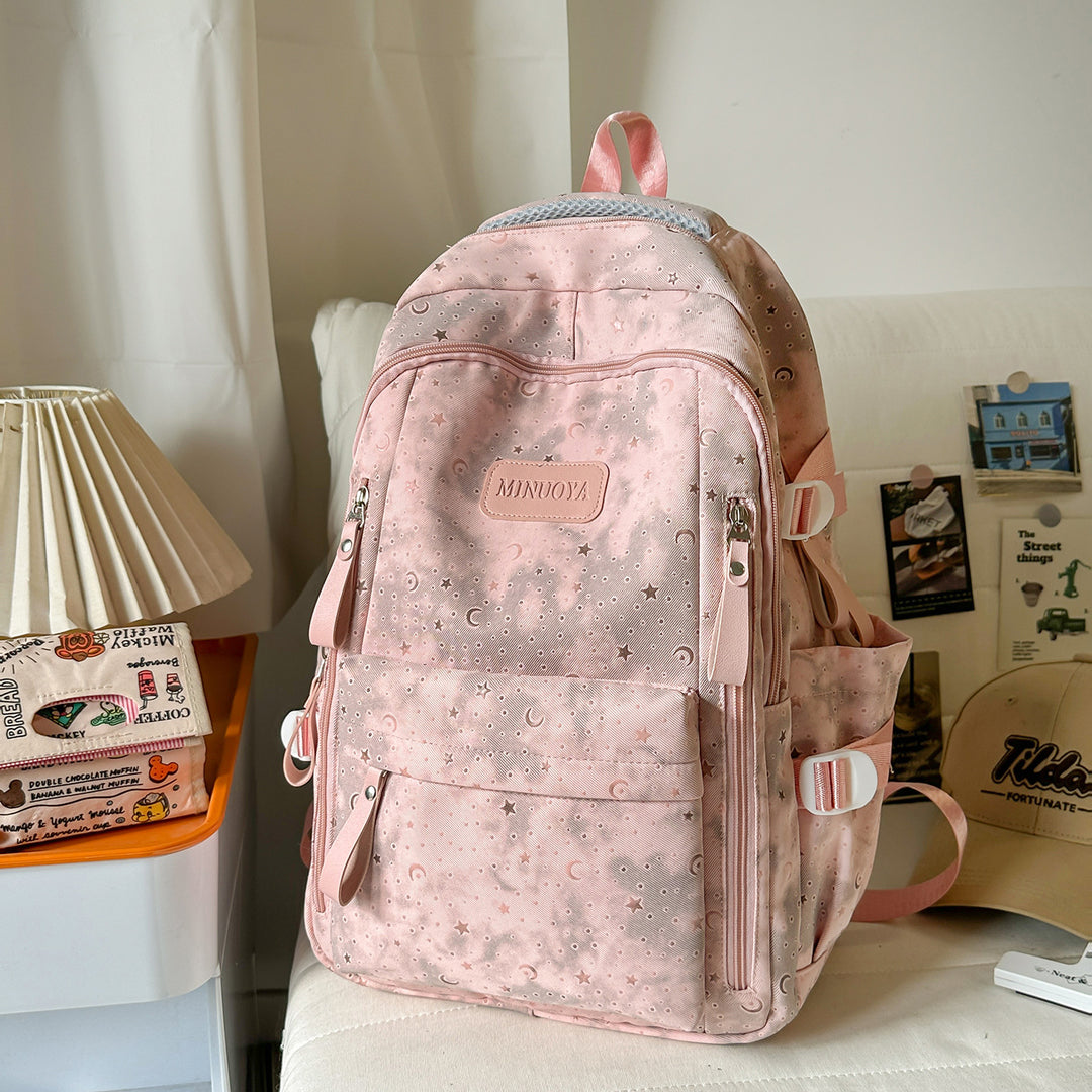Trendy Stars and Moons Patterned Backpack Stornfield
