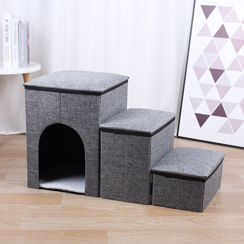 Multi-Level Pet Step Stool with Hideaway Stornfield