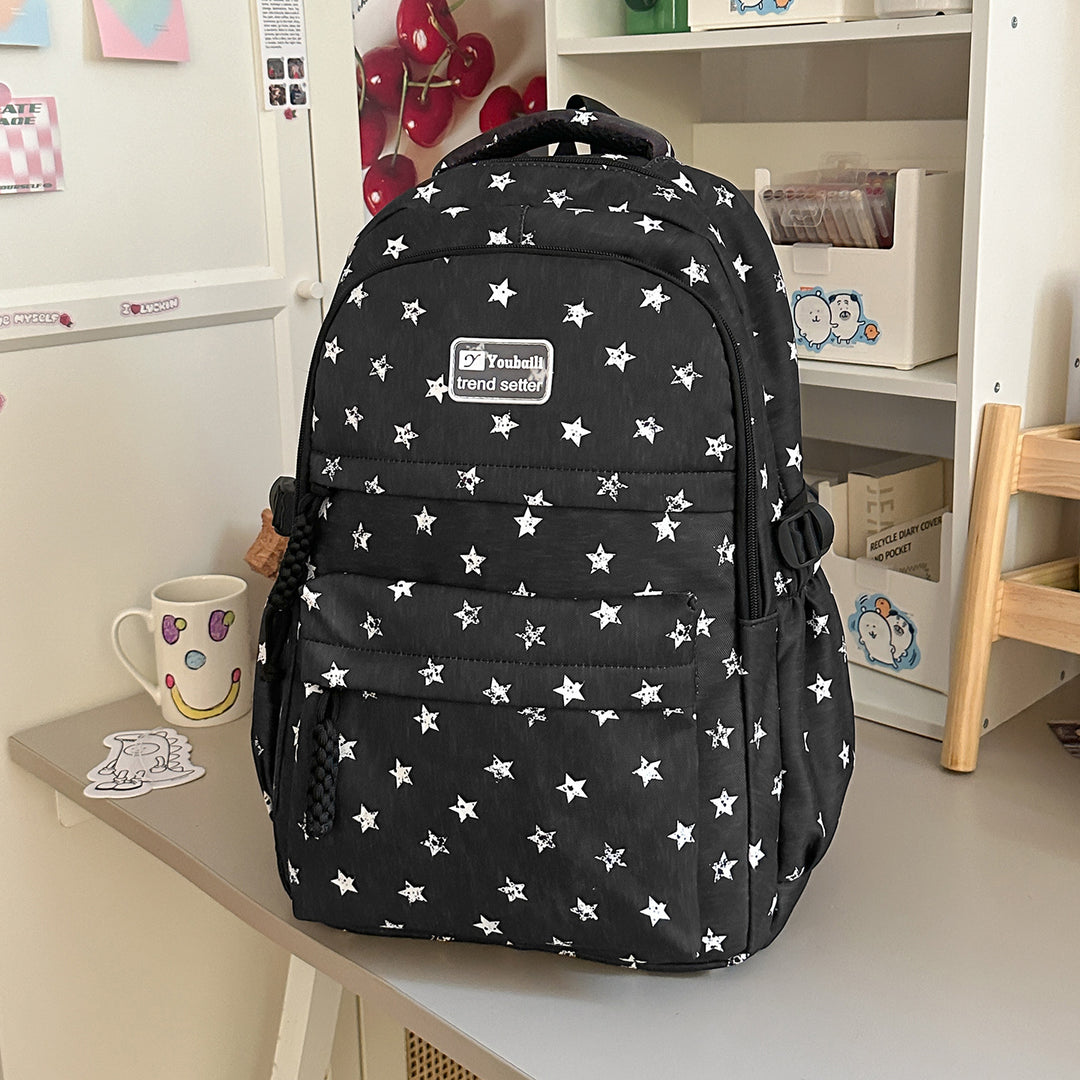Star-Patterned Stylish Backpack Stornfield