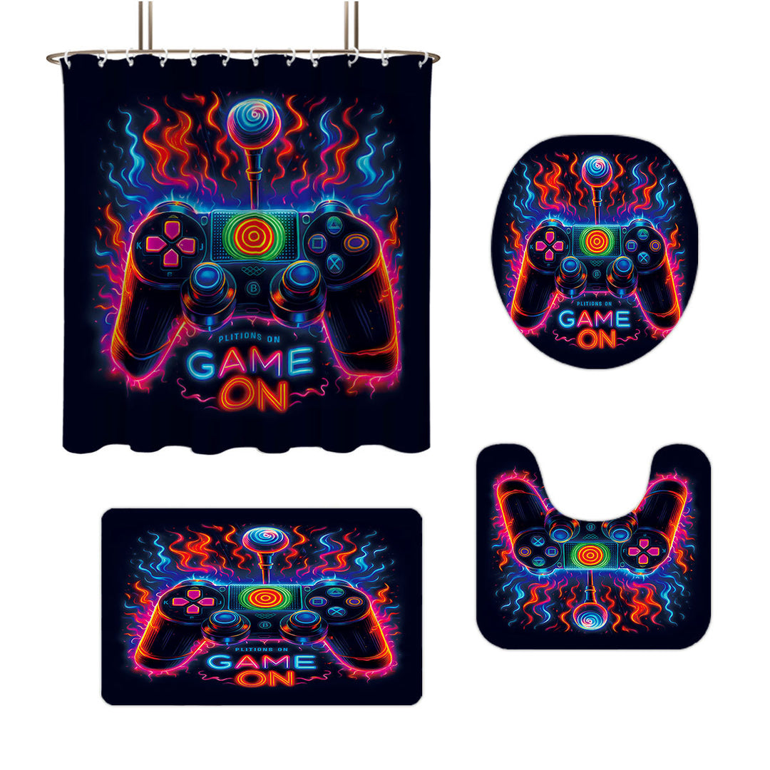 Digital Dragonfly-Themed Bathroom Set Stornfield