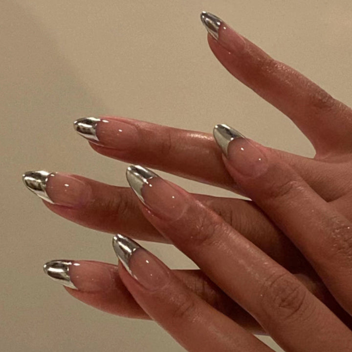 Metallic Tip Press-On Nail Extensions Stornfield