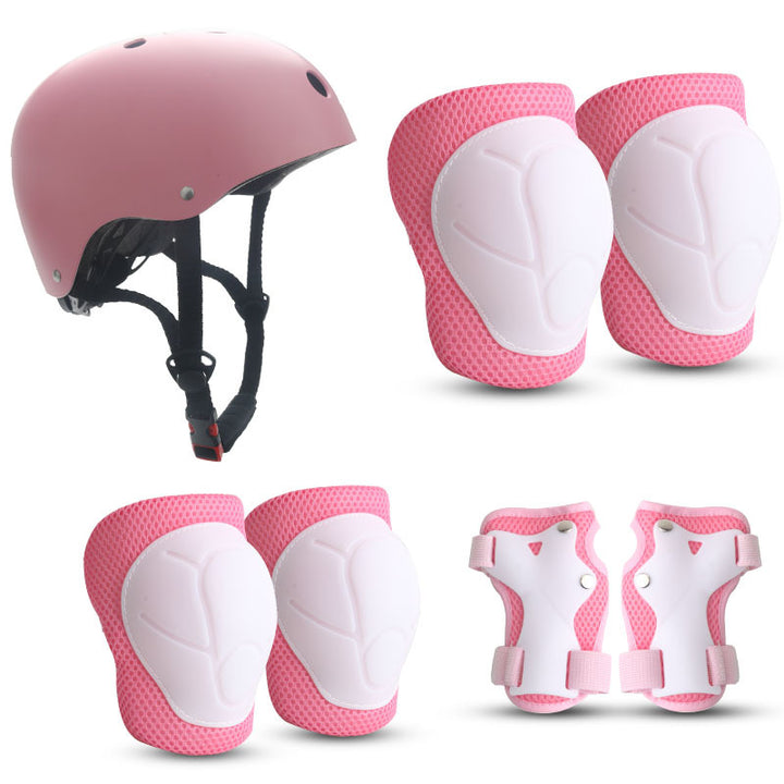 Children's Colorful Safety Helmet and Protective Gear Set Stornfield