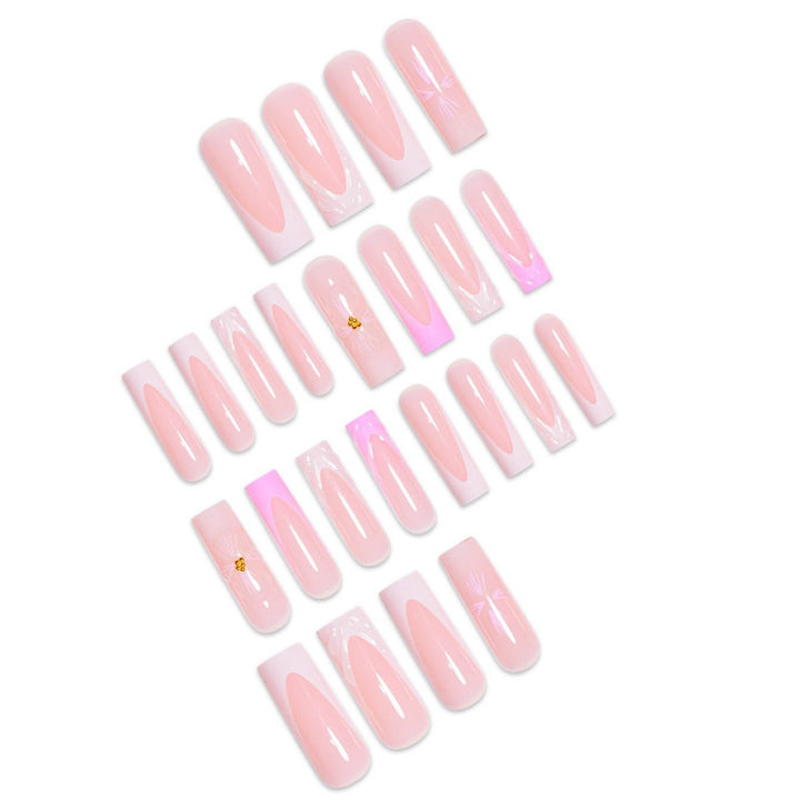 Floral-Inspired 3D Press-On Nail Art Extensions Stornfield