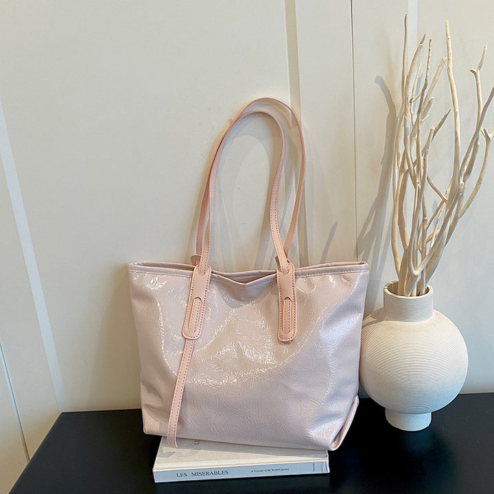 Glossy Patent Leather Tote