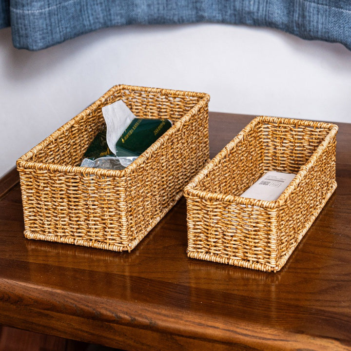 Rectangular Woven Storage Basket Stornfield