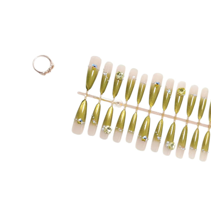 Artificial nails with elegant glitter accents Stornfield