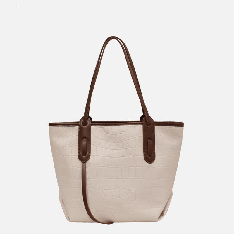 Modern Crocodile-Embossed Tote Bag Stornfield