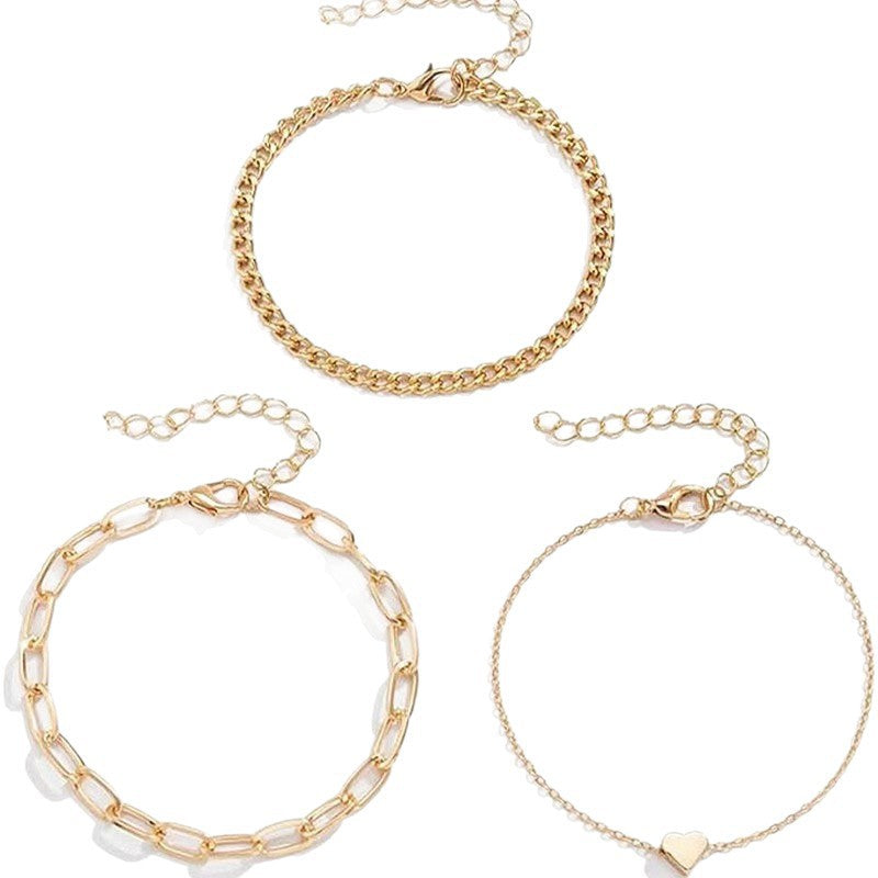 Elegant Silver Chain Bracelet Set Stornfield