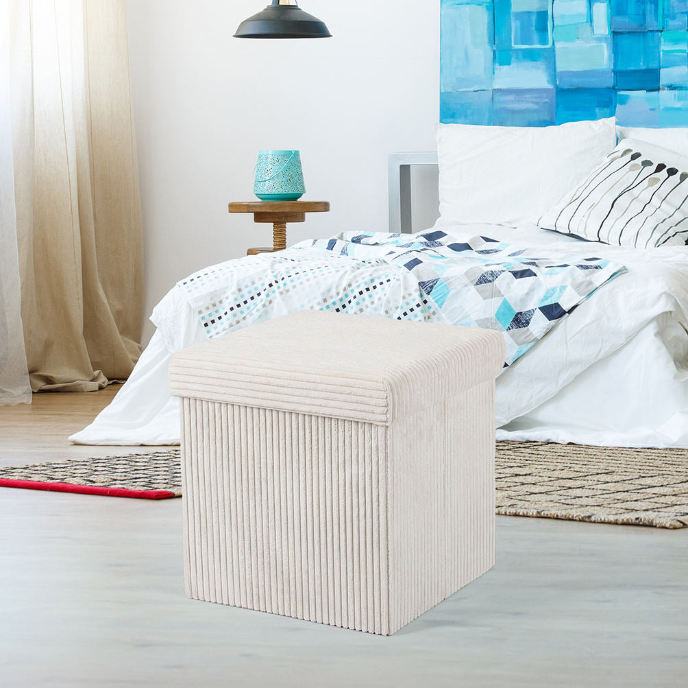 Plush Storage Ottoman Stornfield