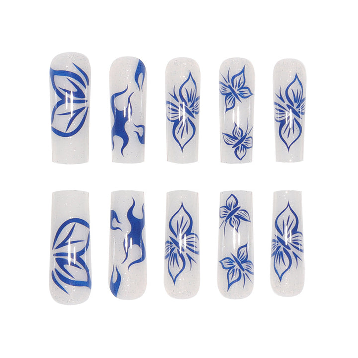 Floral-Inspired Stiletto Press-On Nails Stornfield