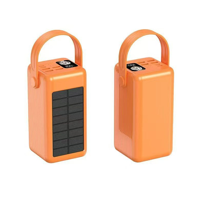 Portable Solar Power Bank with Integrated LED Light and Fast Charging Function Stornfield
