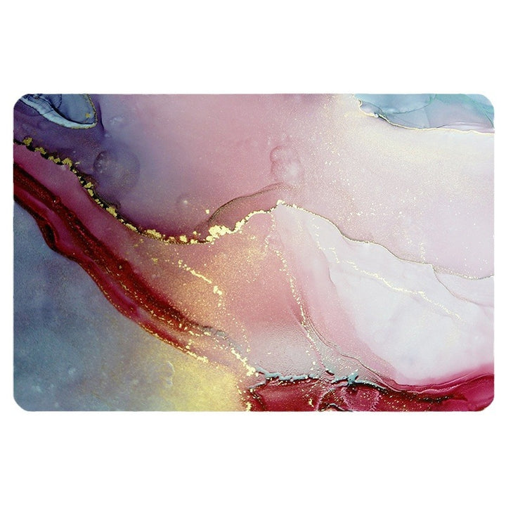 Luxury Marble-Effect Bath Mat Stornfield