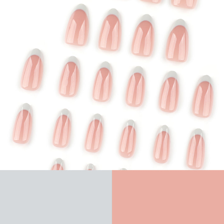 Elegant French-Tip Artificial Nails Stornfield