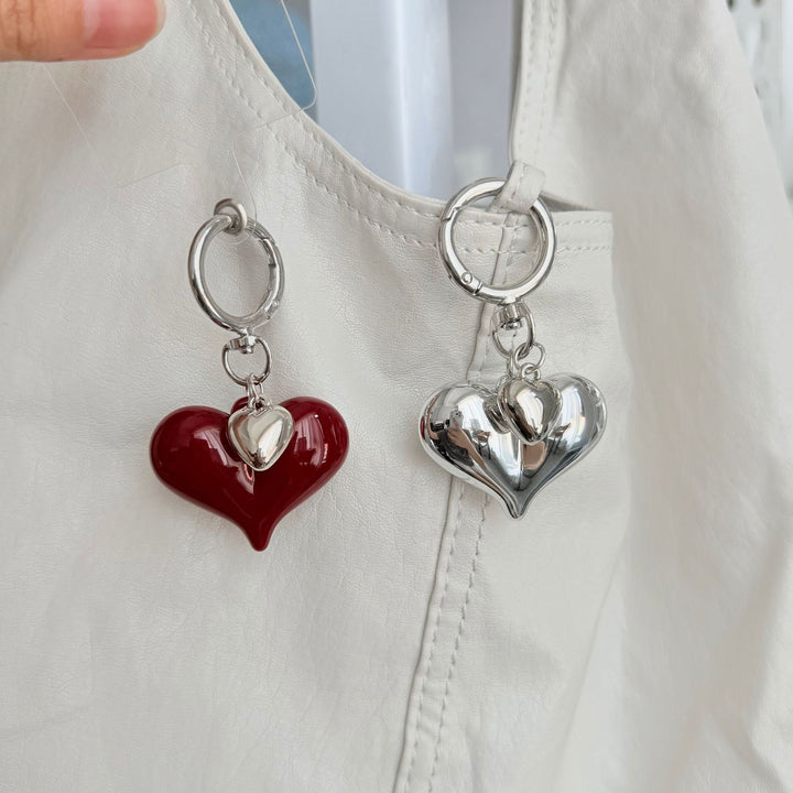 Heart-Shaped Pendant Keychain Stornfield