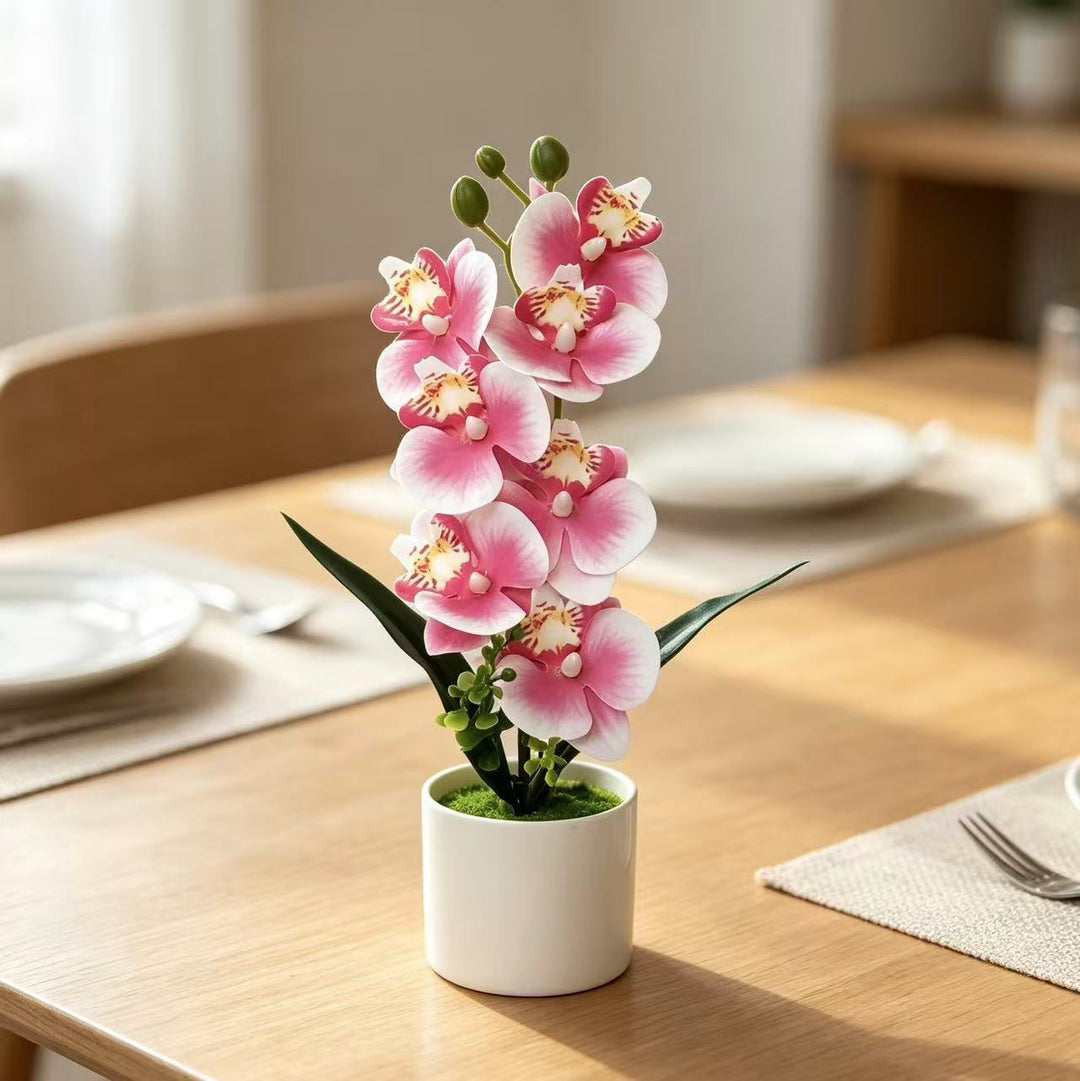Lifelike Orchid Flower Decoration