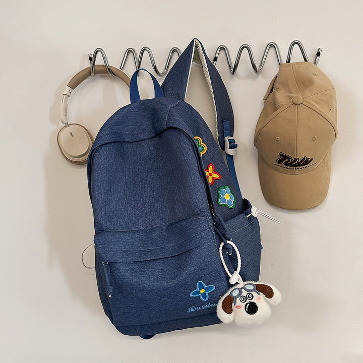 Casual Floral-Embroidered Backpack Stornfield
