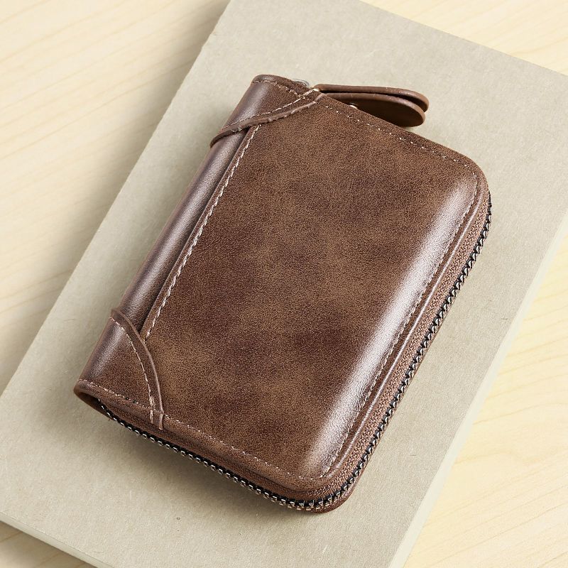 Premium Leather Zippered Wallet Stornfield