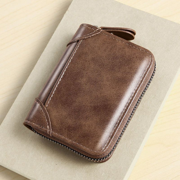 Premium Leather Zippered Wallet Stornfield