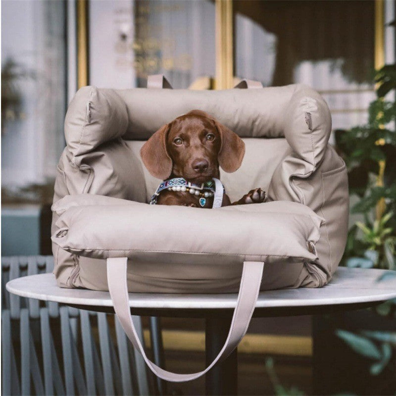 Orthopedic dog bed with removable carrying straps Stornfield