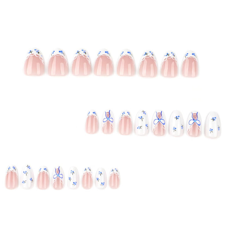 Detailed Floral Design Press-On Nails Stornfield