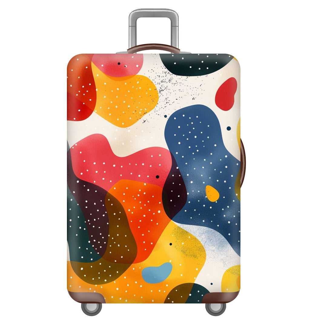 Unisex nan robust hard-shell suitcase with artistic face portrait print and 360° wheels Stornfield