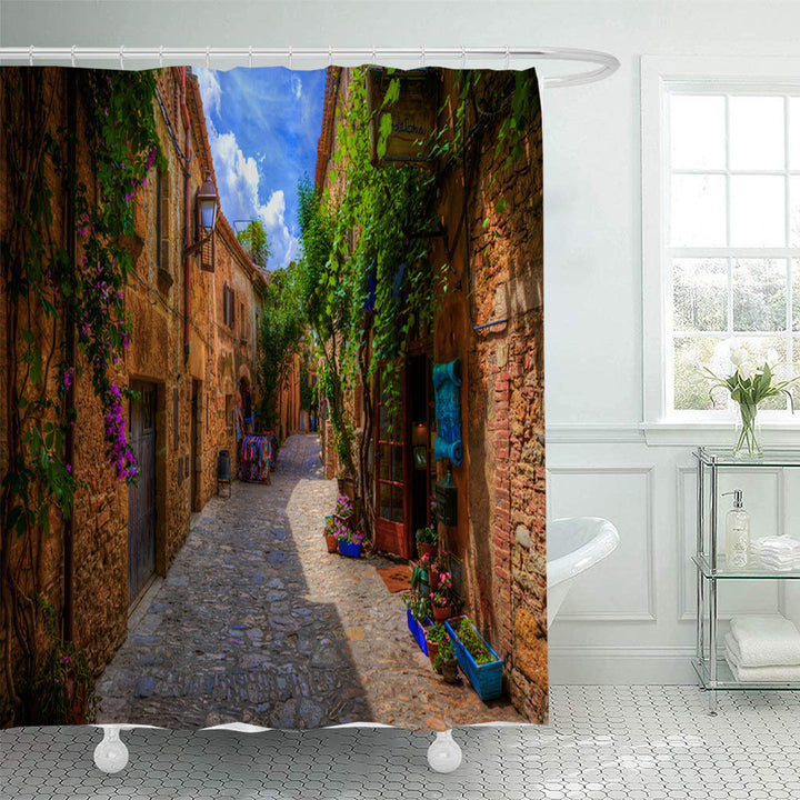 Floral Lane-Inspired Shower Curtain Stornfield