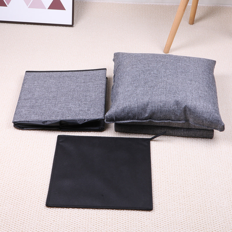 Plush Square Storage Stool Stornfield