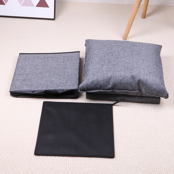 Plush Square Storage Stool Stornfield