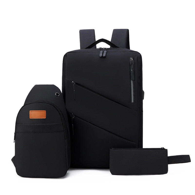 Multi-Compartment Sleek Backpack Set Stornfield