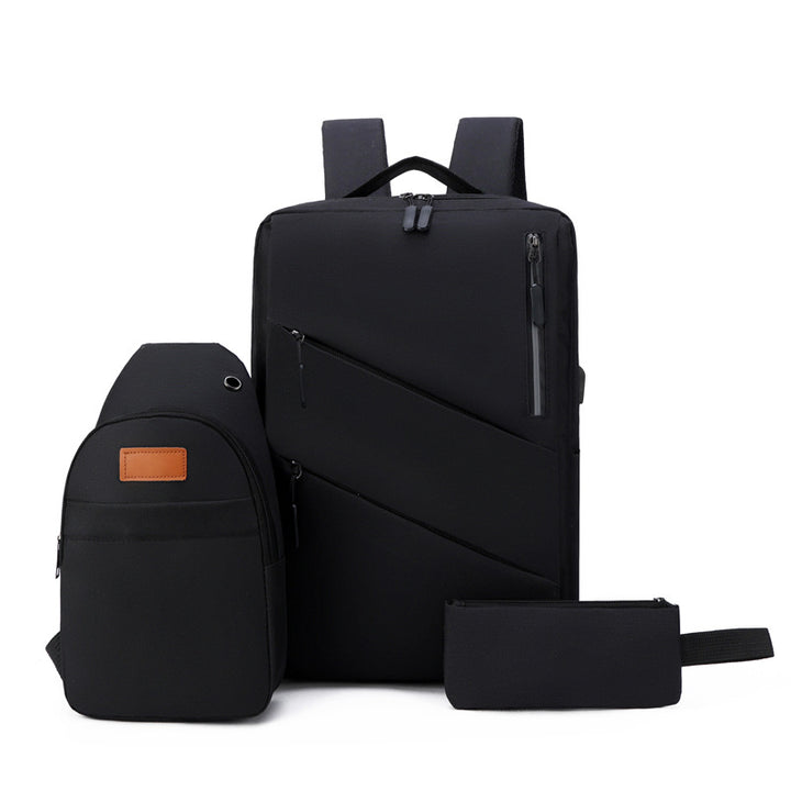 Multi-Compartment Sleek Backpack Set Stornfield