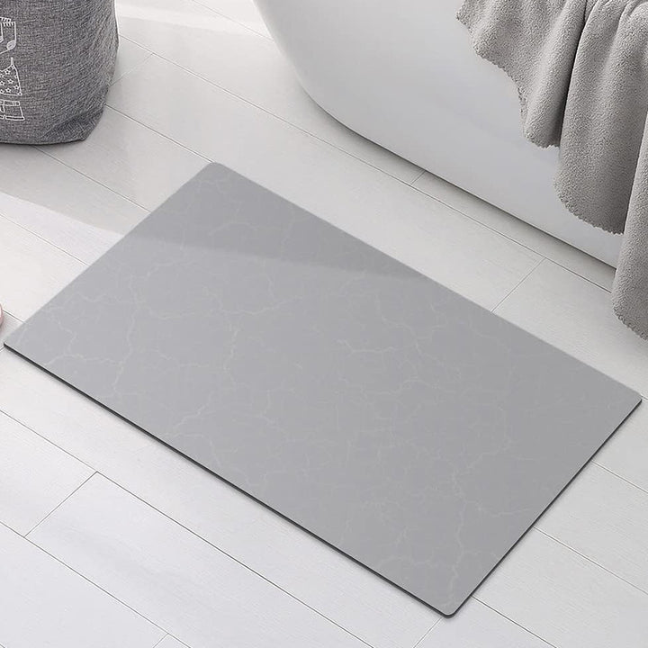 Luxurious Marble-Patterned Bath Mat Stornfield