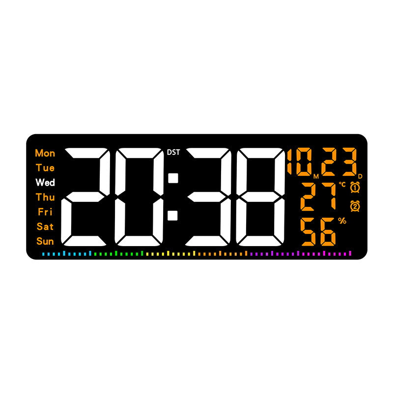 Digital alarm clock with large LED display and weather data Stornfield