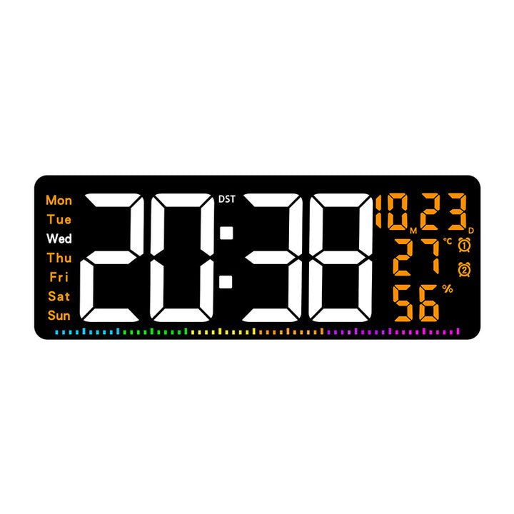 Digital alarm clock with large LED display and weather data Stornfield