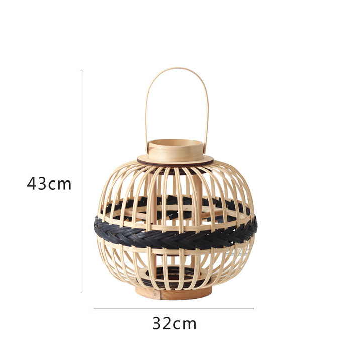 Decorative Rattan Lantern Stornfield
