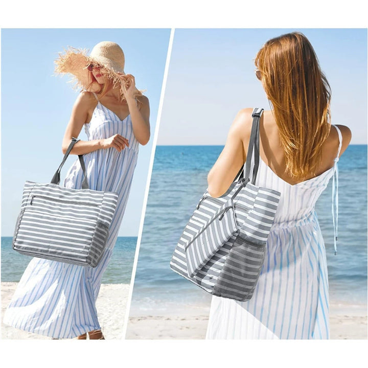Large beach bag with multiple compartments and insulated inner pocket Stornfield