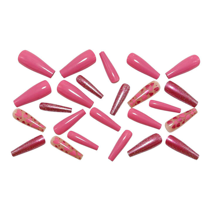 Artificial nails with enchanting heart design Stornfield